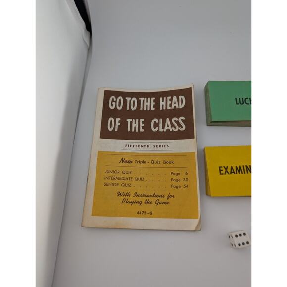 Go To The Head Of The Class Replacement Game Parts Vintage 1969 - Picture 3 of 8